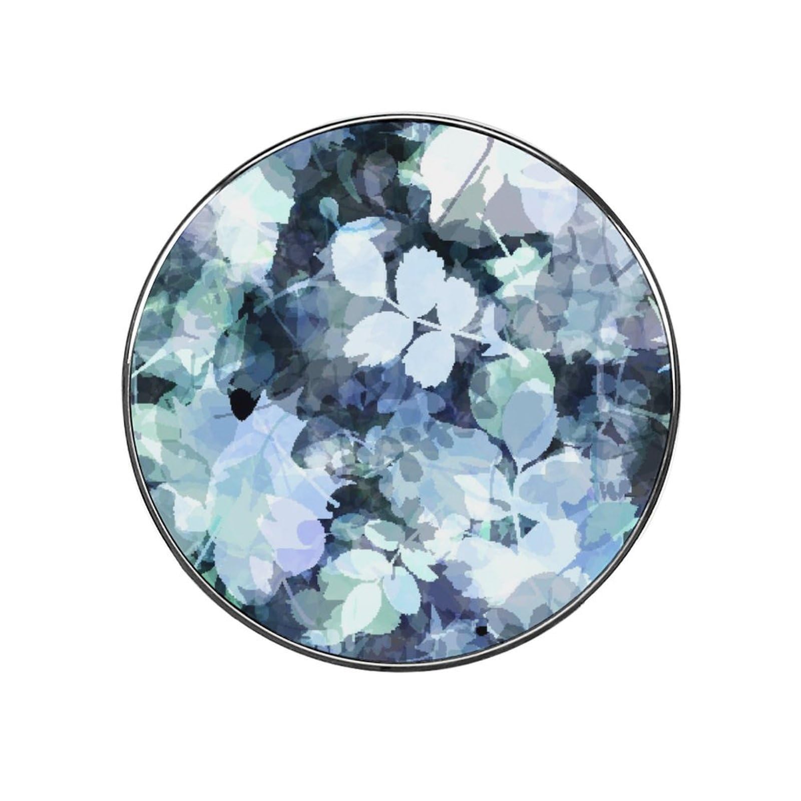 Blue Leaf Alloy Fridge Magnet For Office Cabinet Refrigerator Whiteboard Photo