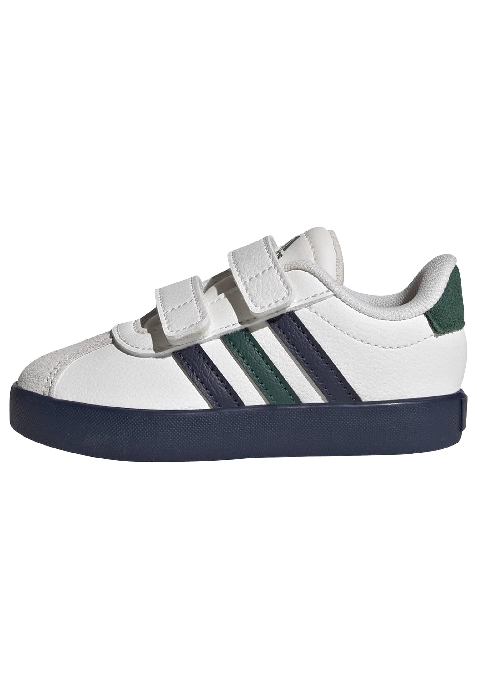 adidas Unisex Baby VL Court 3.0 Shoes Infants, core White/Collegiate Navy/Collegiate Green, 3 UK Child