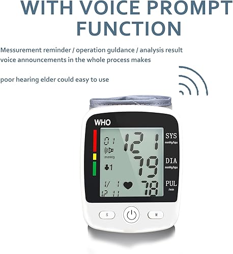 Miniatura 3 de Monitor de presión arterial, detector de latidos cardíacos irregulares, monitor automático de presión arterial de 90 x 2, memoria de lectura y