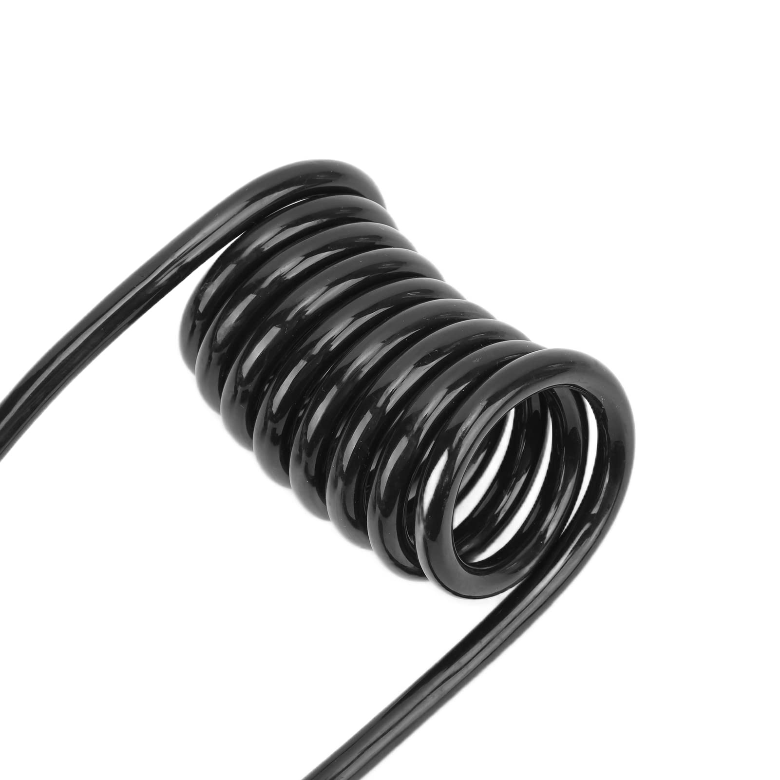 Acouto 5 Pin Trailer Wiring, Extension Cable Wire Socket Male Connectors, 5ft Stretchable Cord for Trailer Tail Lights, Reversing with 5 Pin Trailer Connector, Rugged and for