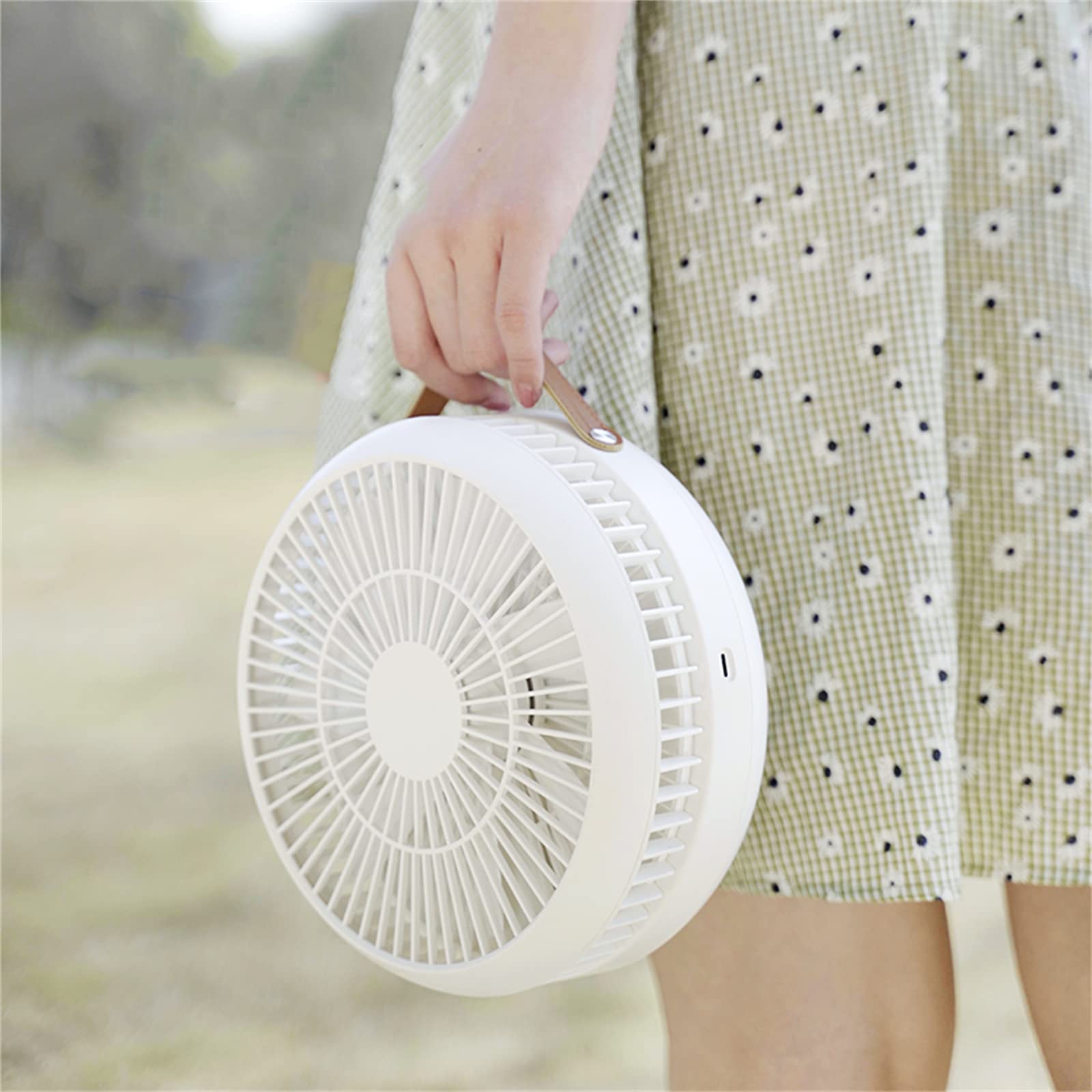 Ventilatore elettrico pieghevole da esterno per tavolo da campeggio e uso a pavimento, mini ventilatore da tavolo compatto e silenzioso per casa e camera da letto, ventilatore portatile da terra per
