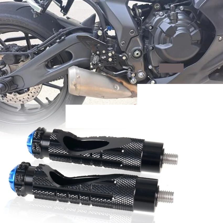 Pédales reculées universelles pour moto arrière contre la glisse - 2