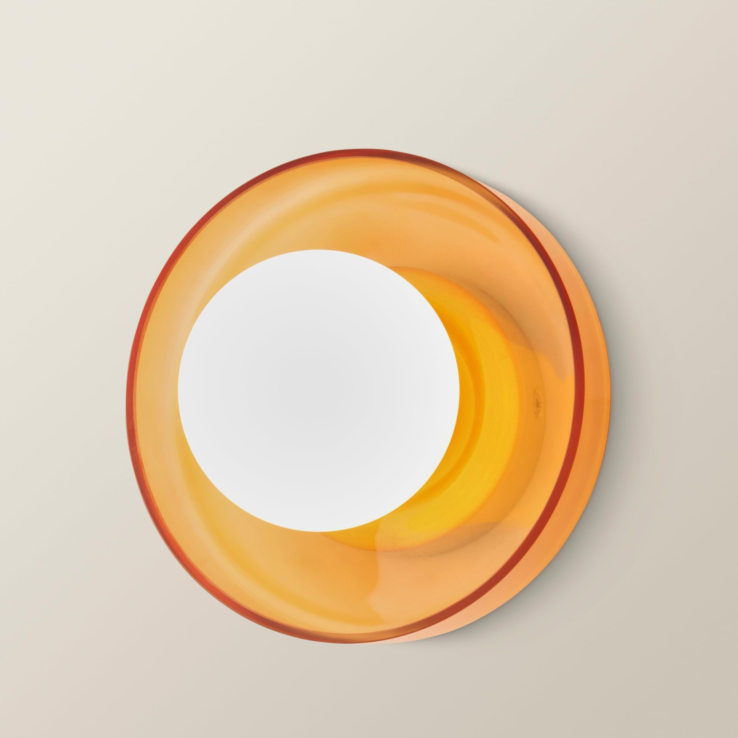 ValueLights | Newbury Amber Glass IP44 Flush Wall Light | Bathroom Wall Light, Home Décor & Improvement Essential