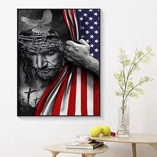 Miniatura 4 de Kit de pintura de diamante 5D por números para adultos y niños, kits de pintura de diamante de paloma redonda de taladro completo, kits de arte de