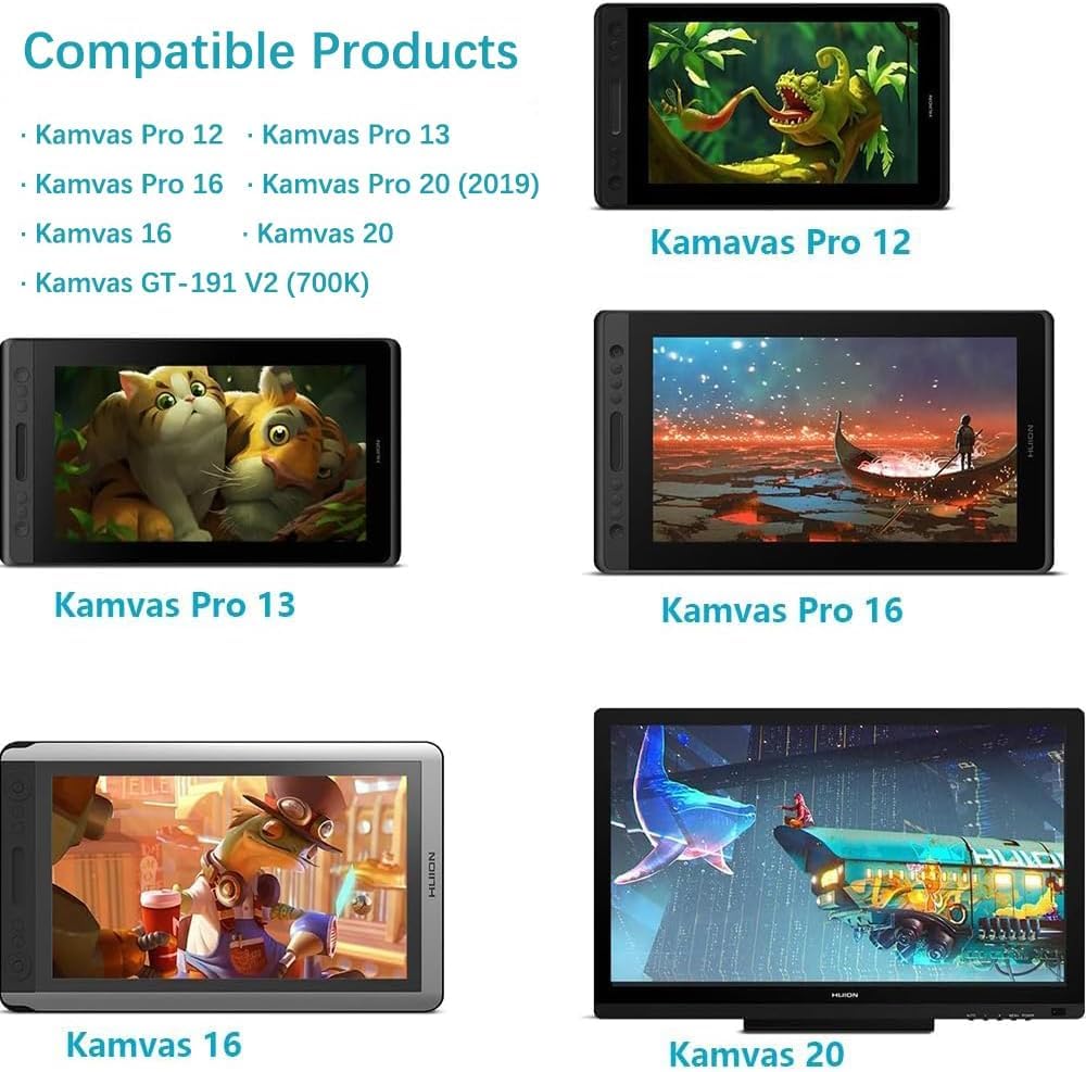 PW507 Stylo sans pile compatible avec Kamvas Pro 12, Kamvas Pro 13, Kamvas Pro 16, Kamvas 16 et Kamvas 20