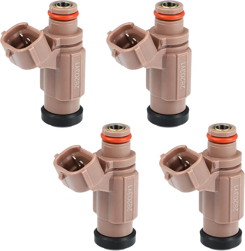 X AUTOHAUX 60E-13761-10-00 Fuel Injector Nozzle for Yamaha PWC 04-11 4pcs | EAT282, for FX Cruiser 2004-2008, for SX230 AR230 2005-2009, for WaveRunner FX 2005-2007, for Yamaha PWC 2004-2011