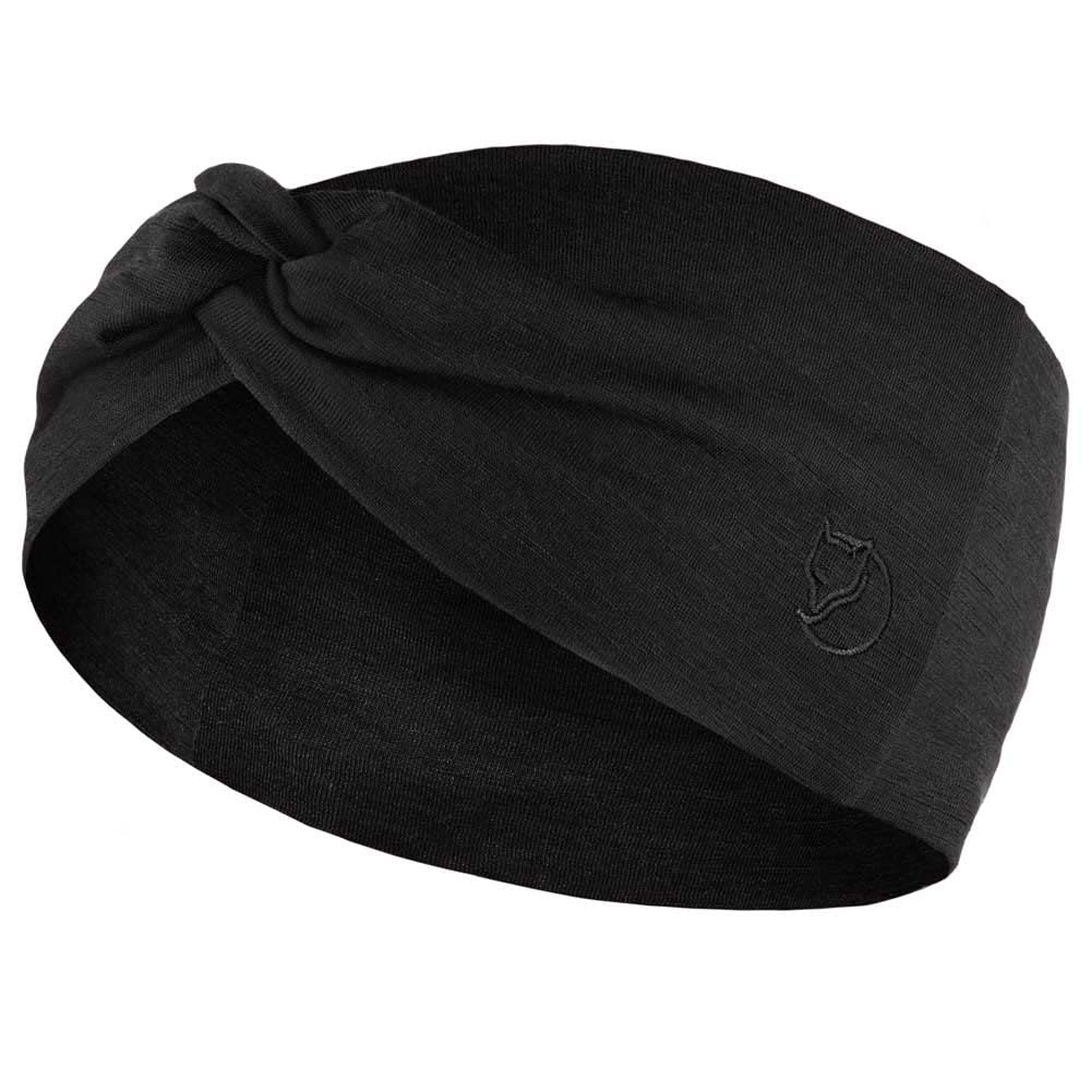 Fjallraven 84782-550 Abisko Wool Headband/Abisko Wool Headband Hat Unisex Black Size OneSize