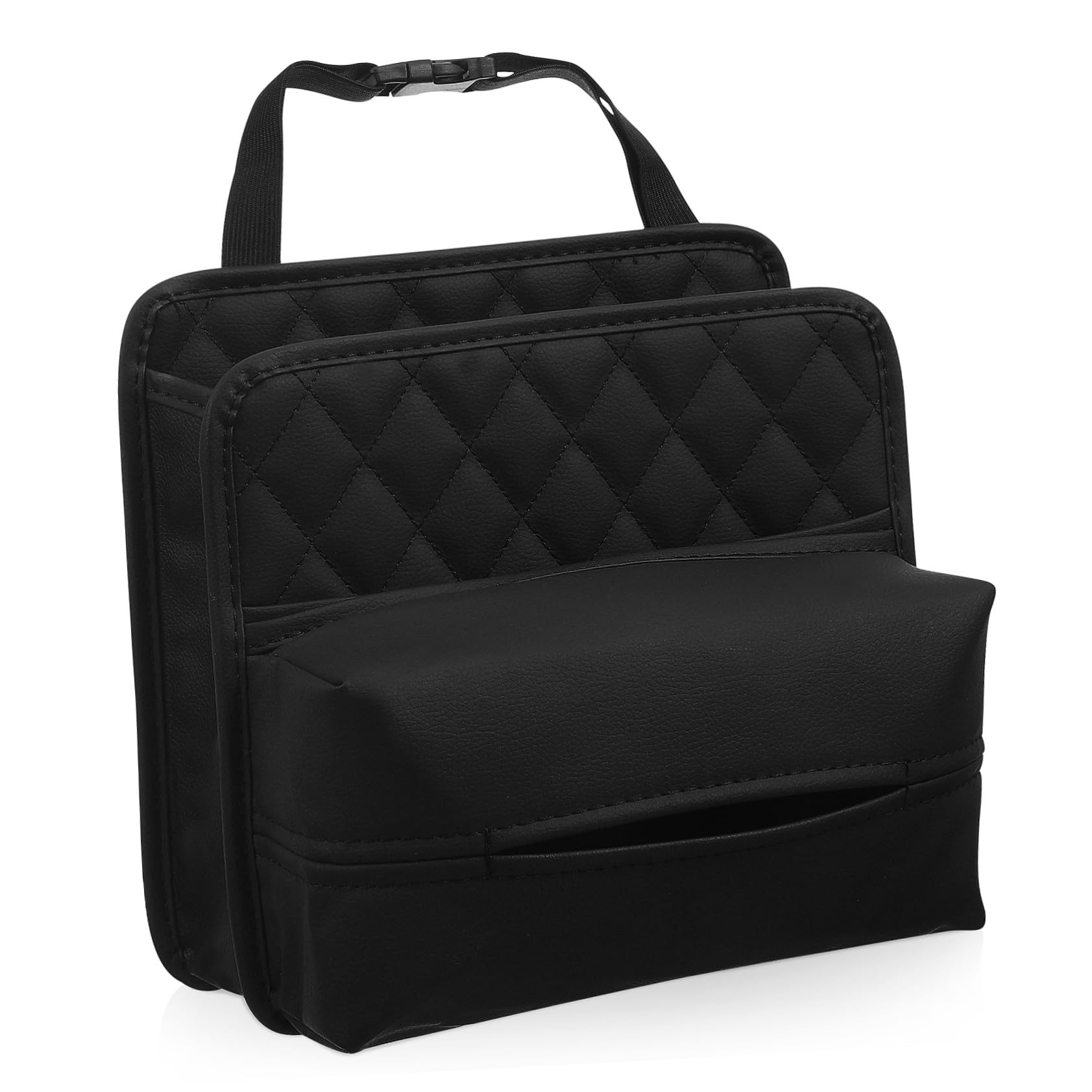 Porte-serviettes intégré et boîte poubelle amovible sur l'organisateur de voiture ORFOFE