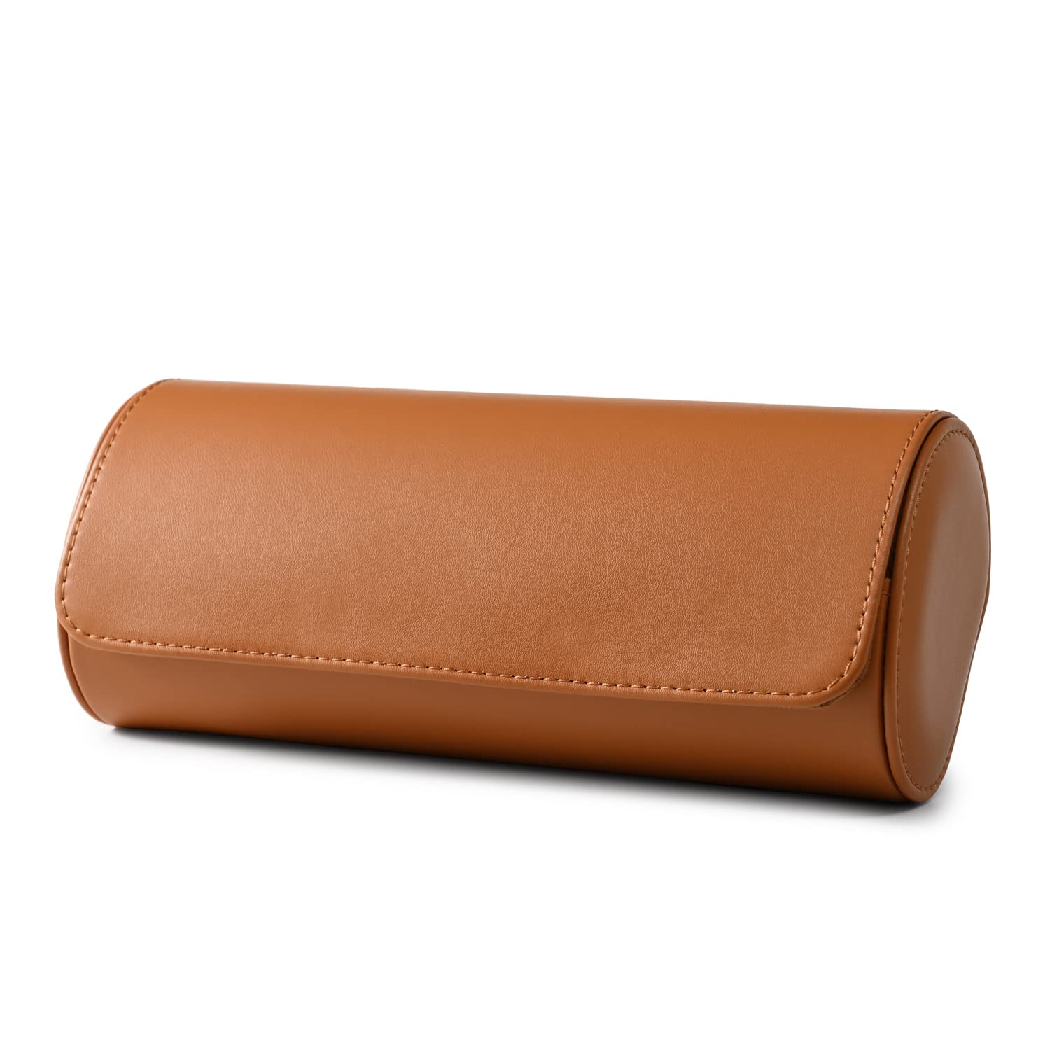 Oirlv Pu Pelle 3 Fessure Scatola Orologi, Scatola porta Orologi Uomo,Per Viaggio,Natale,Anniversario,Compleanno(Marrone)