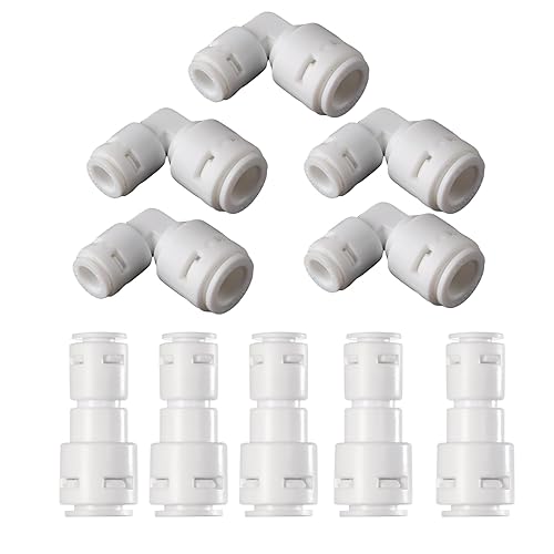 10-Pack 3/8" to 1/4" Push to Connect Fitting Kit -