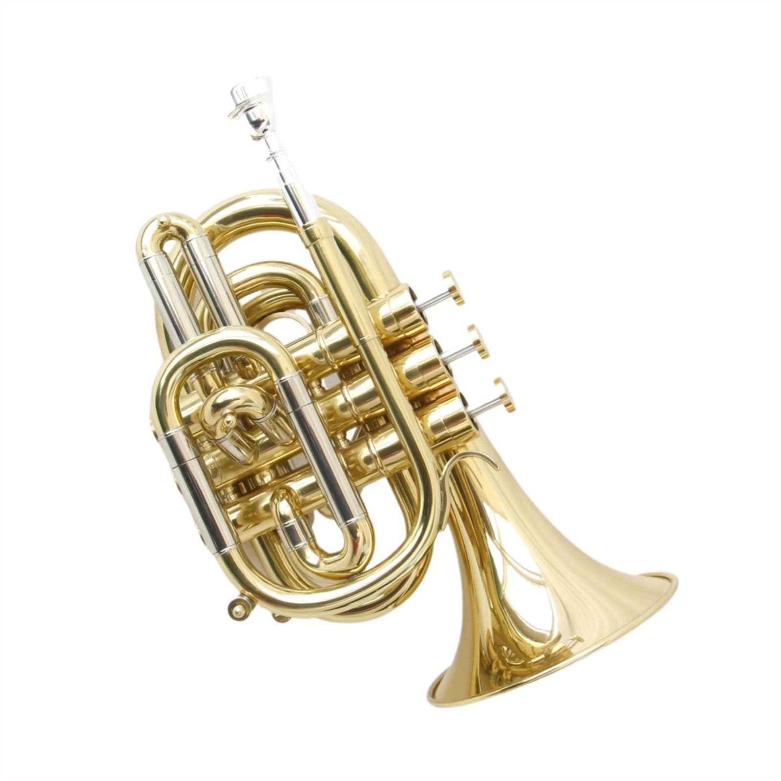Standard Trompeten Taschentrompete Musikinstrument Bb Goldlack Professionelle Trompete Aus Edelstahl Messing Für Anfänger