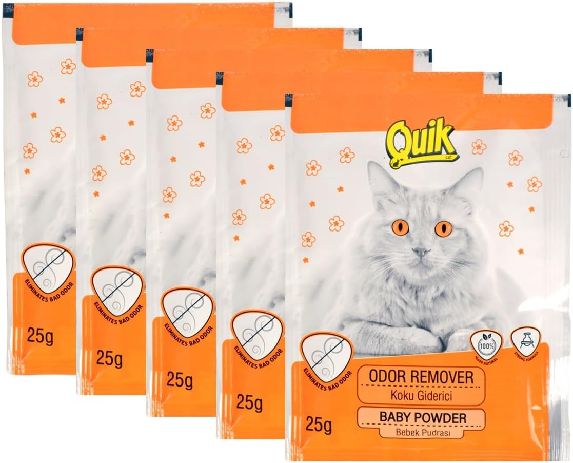 5'li Quik Kedi Kumu Koku Giderici 25 gr (Yasemin)
