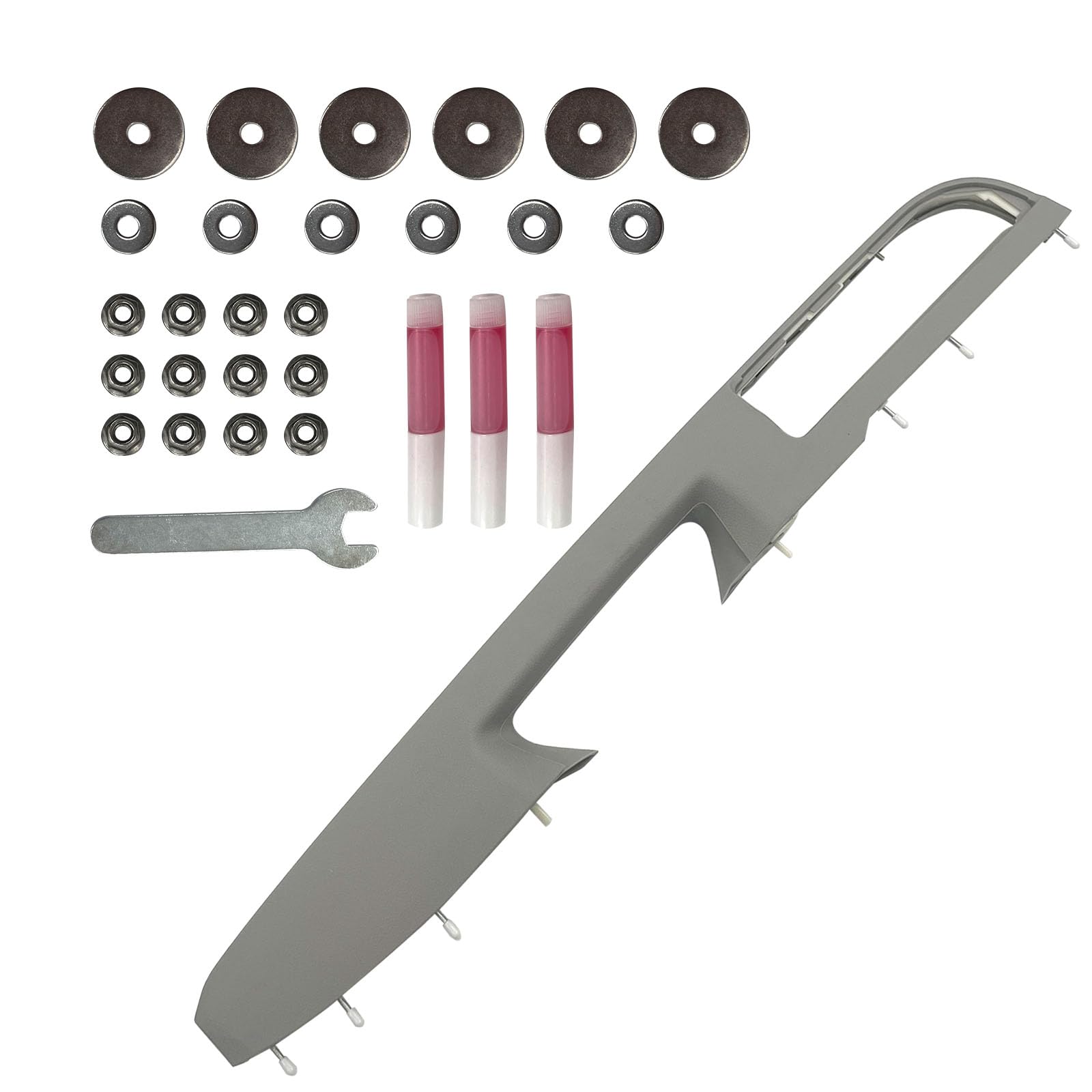 Front Right Passenger Side Armrest Repair Gray 27Inch Fit for 2010-2014 Chevrolet Silverado/Suburban/Tahoe/Avalanche & GMC Sierra/Yukon/Yukon XL with Door Release Handle Above Armrest