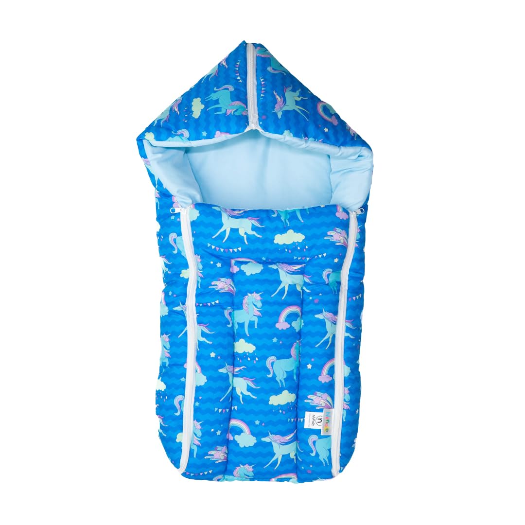 Neñolo Baby Carry Nest/Carry nest for New Born Baby/Sleeping Bag & Carry Nest (Blue)