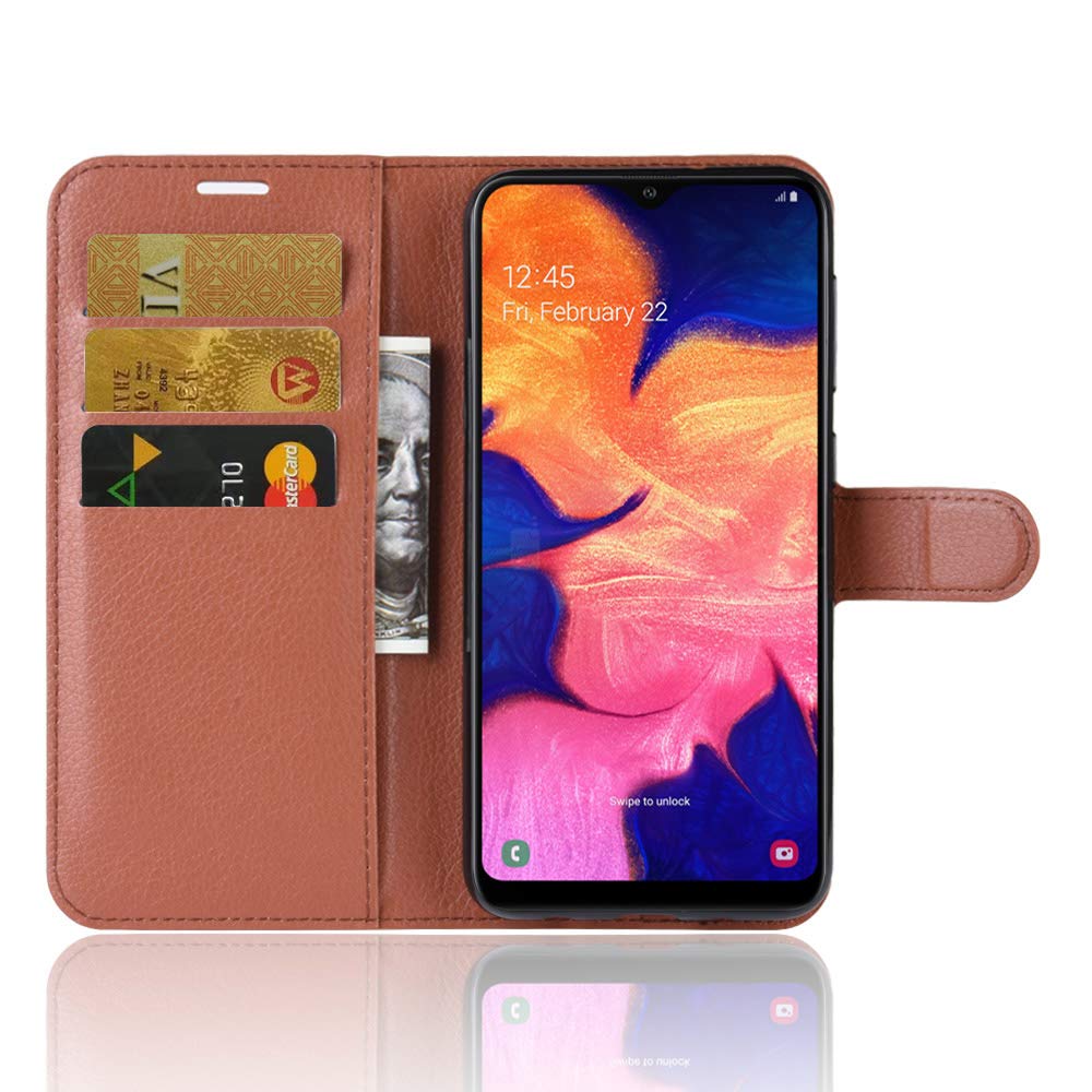 LIQING Samsung Galaxy A10 Case Samsung Galaxy A10 Cell Phone Protective Cover with Bank Card Slots & Wallet Pocket Flip Cell Phone Case with Adjustable Stand for Samsung Galaxy A10 Phone