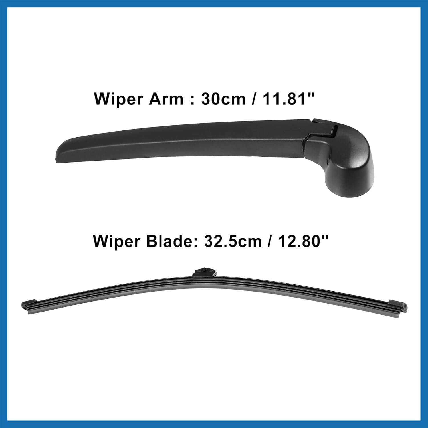 13inch Rear Windshield Wiper Blade Arm Set for Audi Q5 2008 2009 2010 2011 2012 2013 2014 2015 2016 2017 Item Replacement