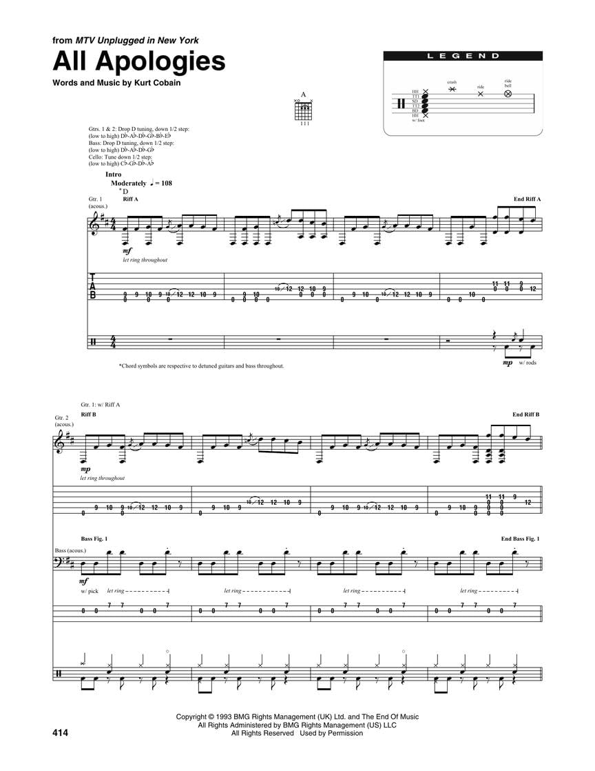 Nirvana - The Complete Scores. Jazz Ensemble mit Gesang. Partitur Gebunden: Deluxe Hardcover Book with Protective Slip Case