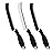 FOOGWEE Hard Bristle Crevice Cleaning Brush - Cleaning Tools for Household Use, Multifunctional Gap Cleaning Supplies for Kitchen, Bathroom, Toilet, Window, Vehicle, Faucets, Grout, Home (Black)