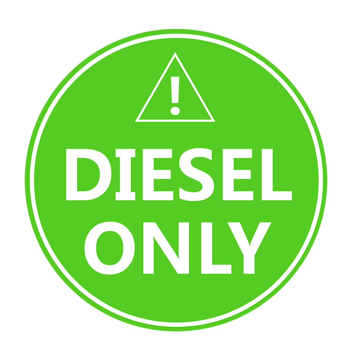 Diesel Only Sticker Sign,4" Diesel Only Decal Labels to Prevent User