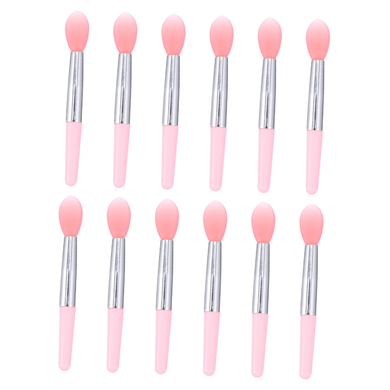 NULYLU Cosmetic Lipstick Brush Set 12pcs Lip Brush Lip Mask Applicator Makeup Tool for Makeup