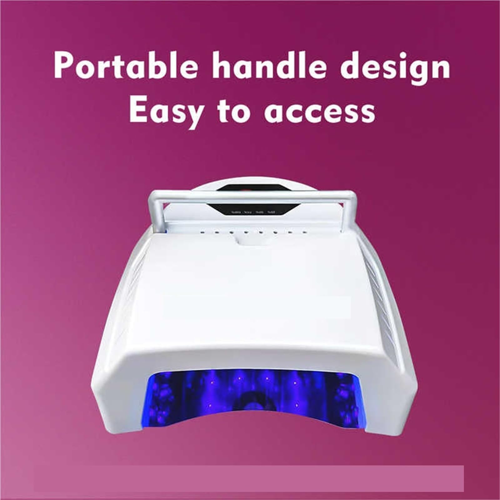 Lampa LED do paznokci, 72W Akumulatorowa lampa UV do paznokci z 45 diodami LED Profesjonalna utwardzania lakieru o niskiej temperaturze