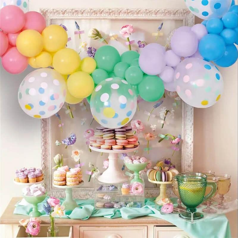 Gemar GODAN Balloon Garland Pastel Macaroon 66 Pieces
