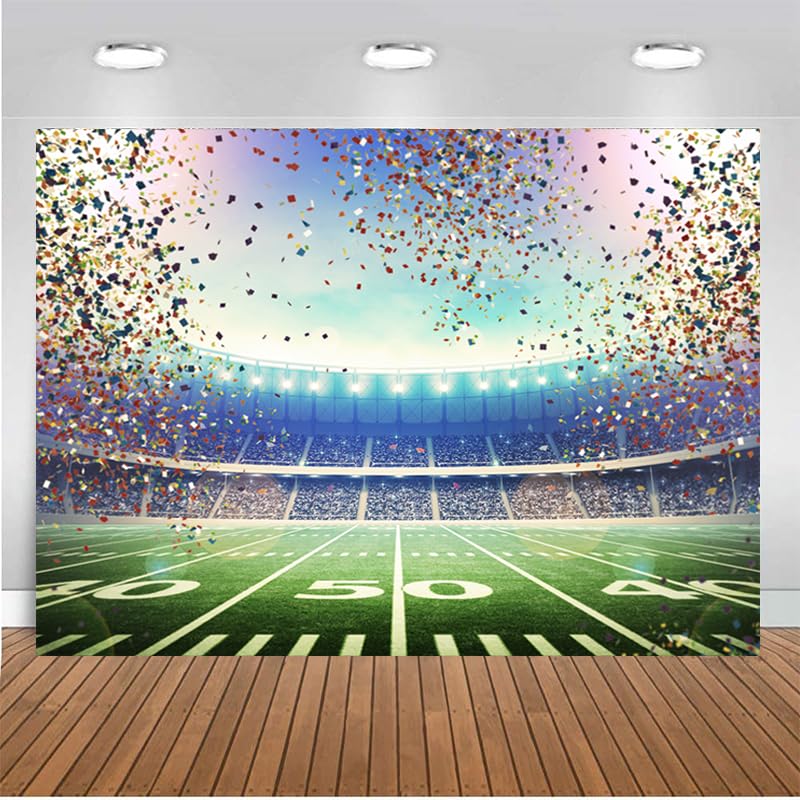 CHAIYA Super Bowl Party Backdrop - American Football Themed Birthday Decor