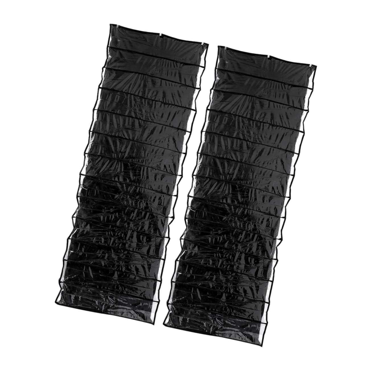 Alipis 2Pcs Over the Door Shoe Organizer with Black Hanging Storage Rack for Closet Space Saving for Shoes Slippers Belts and Accessories