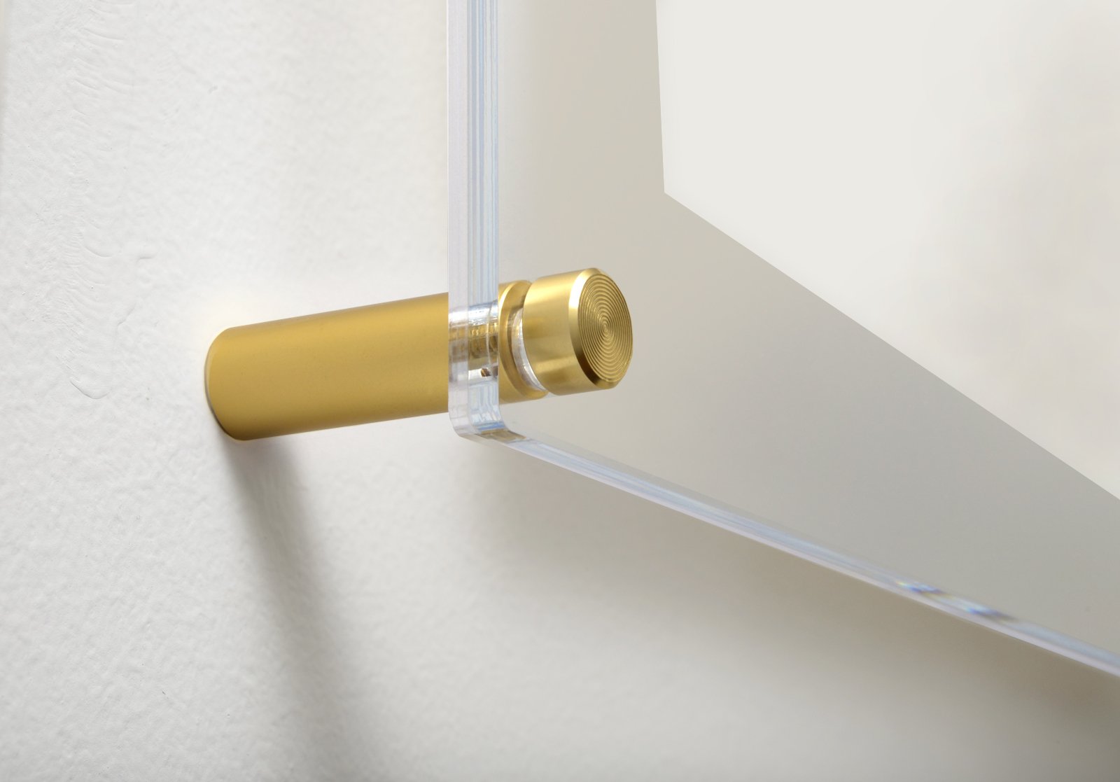 Wexel Art1.5-Inch Standard Wall Mounts for Wexel Art Framing Grade Acrylic Floating Frames, Gold (Pack of 4) - 095G