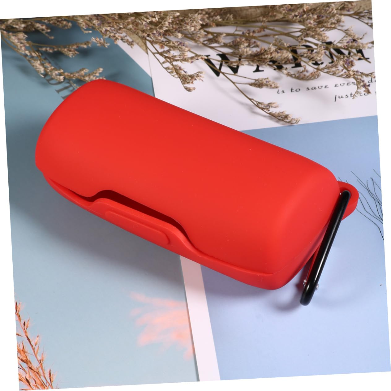 Angoily Caja De 3 Piezas Funda Protectora para Auriculares Caso inalámbrico Mini Auriculares Funda de Silicona para Auriculares Deportes Caja de Auriculares Estuche de Silicona Rojo
