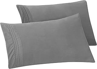 Elegant Comfort Premium Hotel Quality 2-Piece Pillowcase Set, Luxury & Softest 1500 Thread Count Egyptian Quality Bedding Pillowcases, Wrinkle and Fade Resistant
