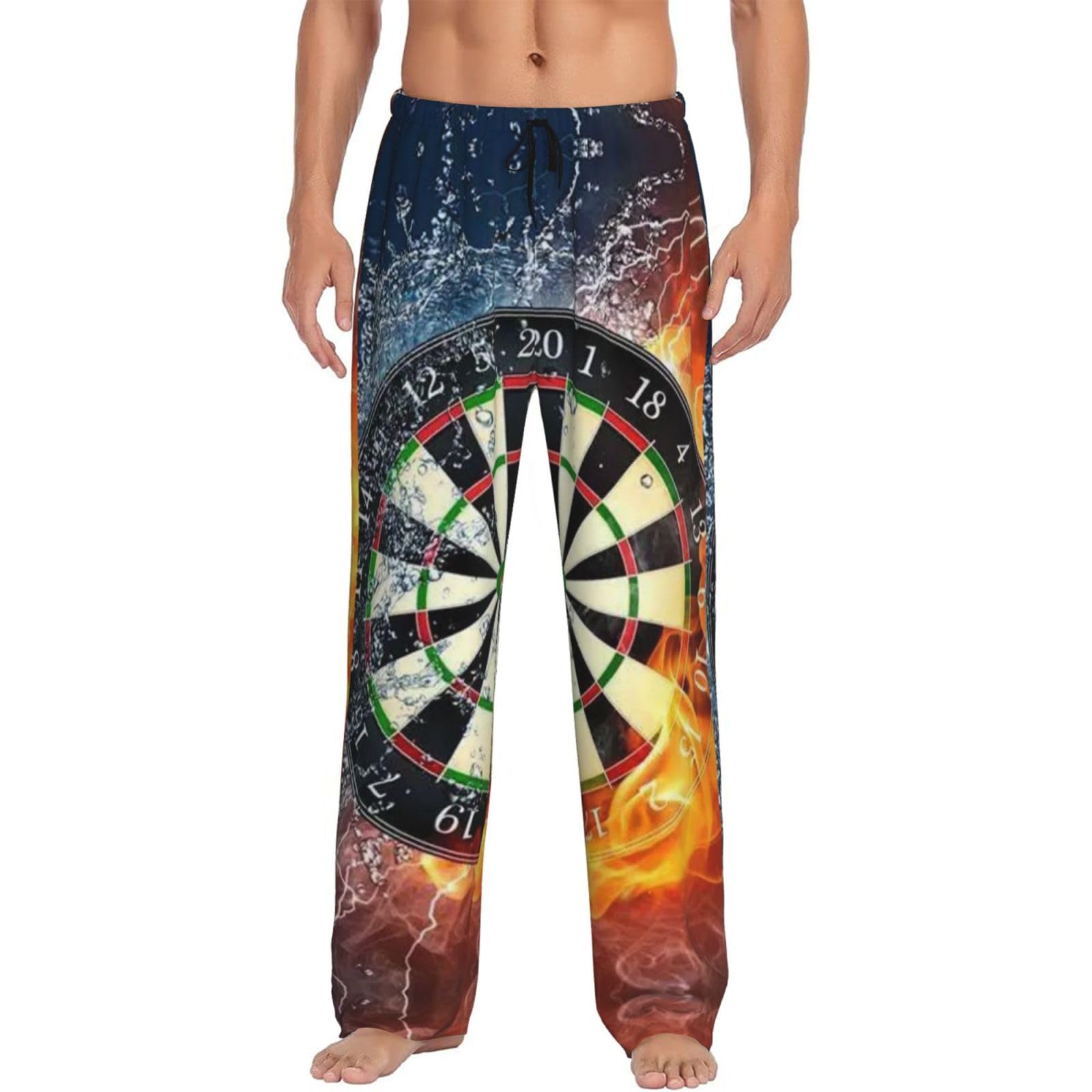 Dart Board Men'S Pajama Pants Loose Leisure Loungewear Lie In Bed Sofa With Pockets Elastic Waist