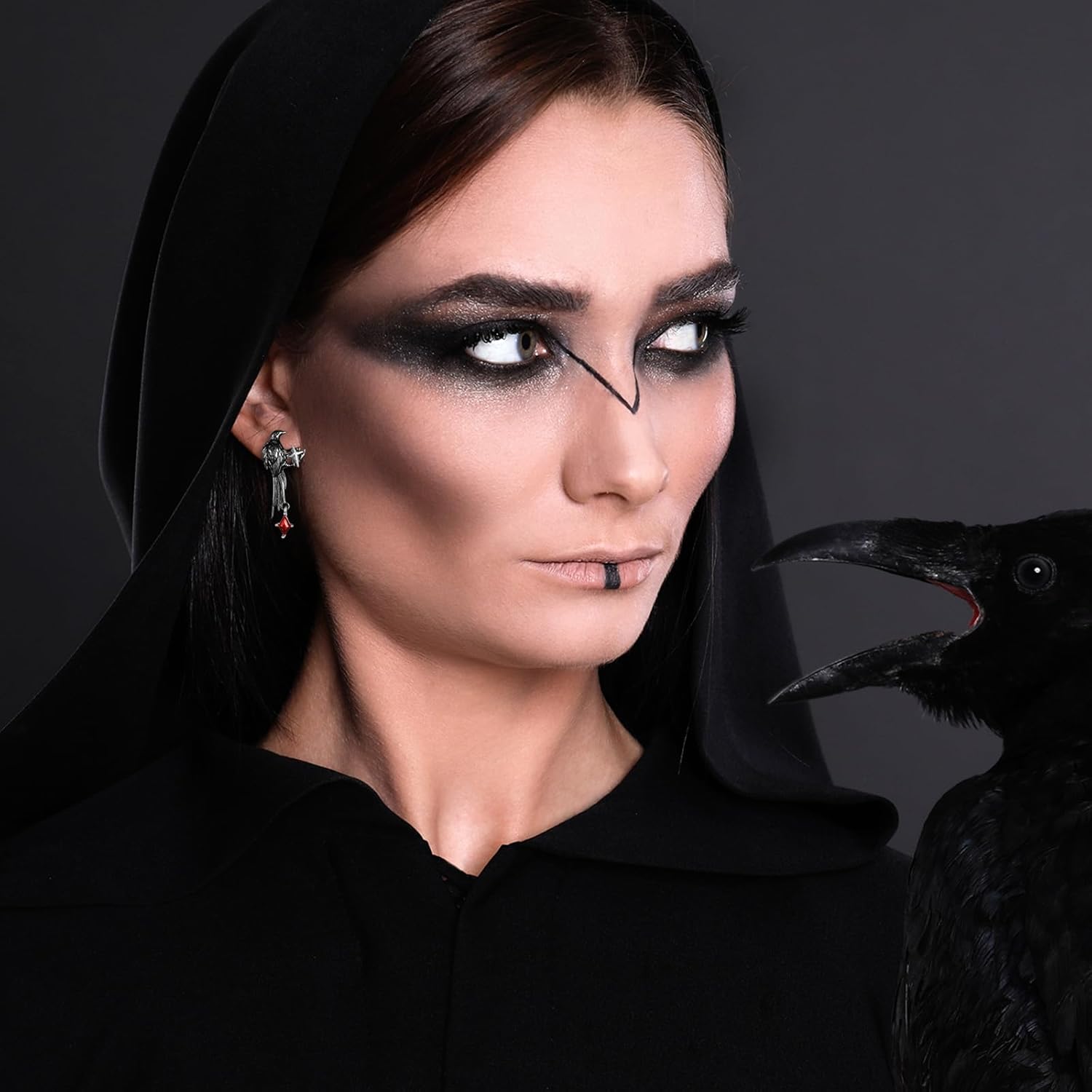 Nosiny Octopus Tentacles Accessories Raven Crow Accessories, Halloween Costume Accessory for Women Gothic Spooky Jewelry Cosplay Party - Image 6