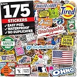 Funny Hard Hat Stickers for Adults, Men & Women - Hard Hat Accessories for Men - Welding Blue Collar Construction Helmet Cool Stickers for Adults - Welding Helmet Construction Tool Box Accessories