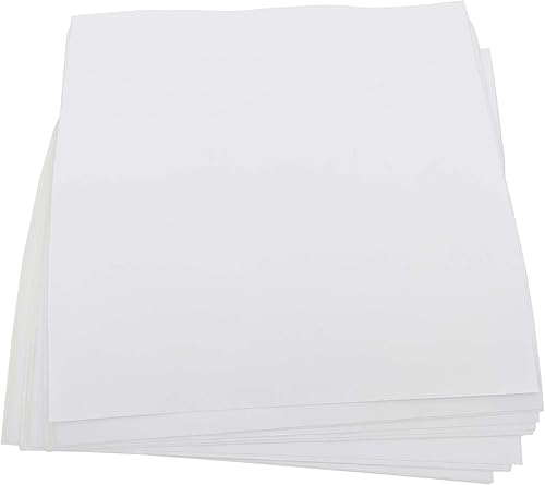 FixtureDisplays Papel sintético de resistencia al desgarro de 12 x 12 pulgadas, papel fotográfico autoadhesivo, papel adhesivo imprimible mate, 12 x
