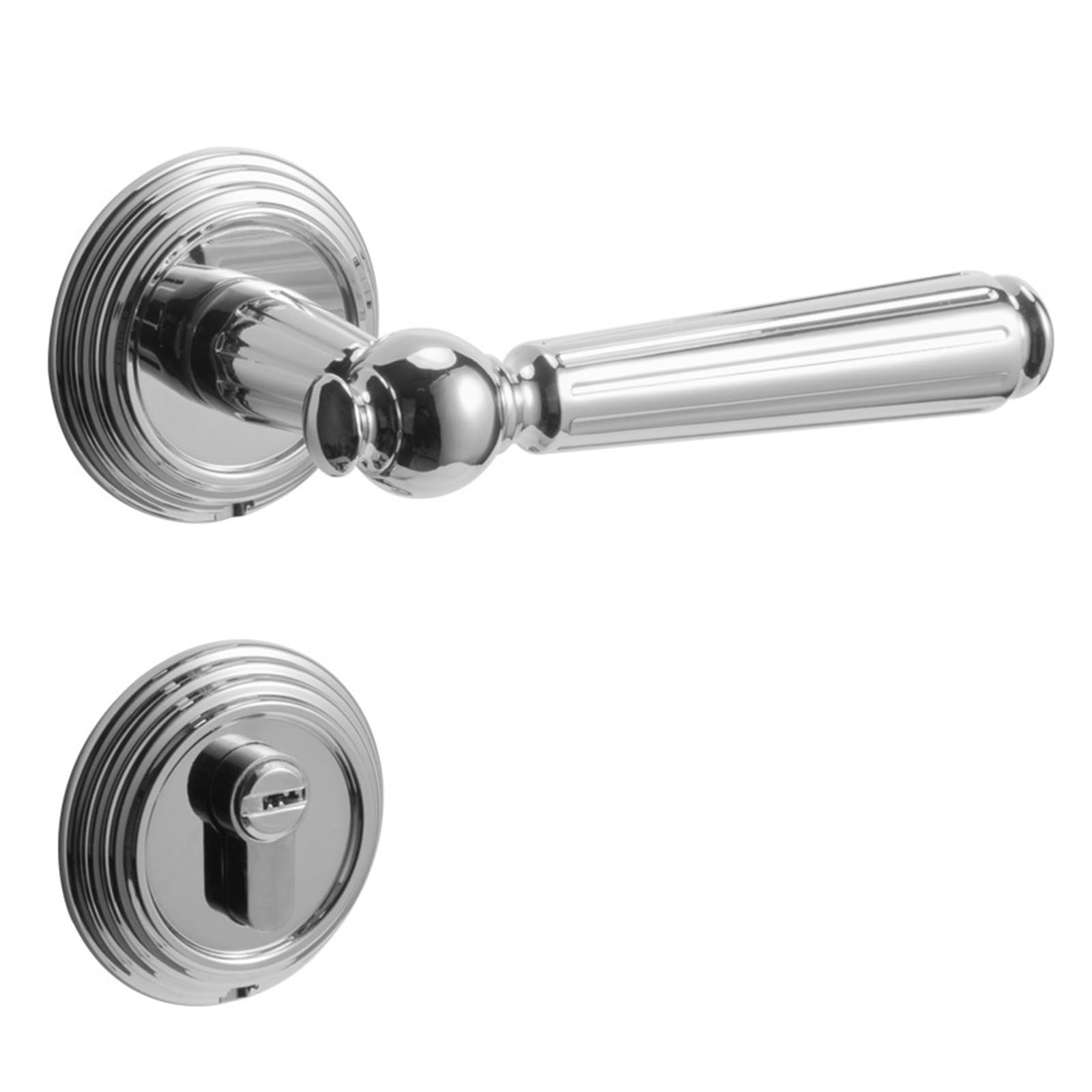 Serrure de porte magnétique et silencieuse pour chambre en bois