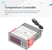 Vista 2 de STC-1000 Controlador digital de temperatura multiusos, termostato de refrigeración y calefacción con sensor NTC para fermentador de cerveza casera