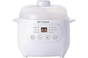 TAYAMA 1 Qt. White Mini Ceramic Stew Cooker