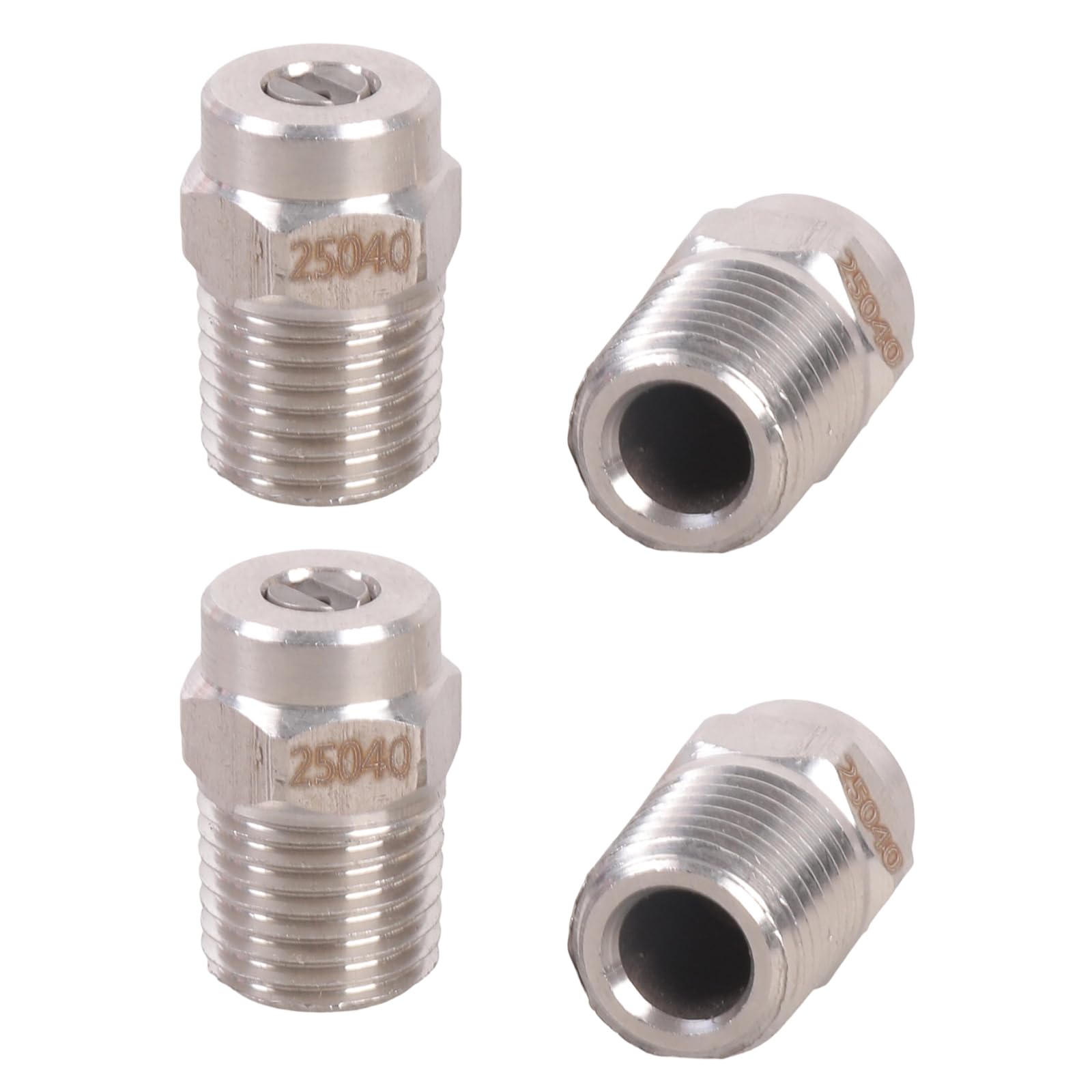 Rgybao Men's 25 Degrees 4Pcs Heavy Duty Steel Nozzles Head Tips For Industrial Cleaning Applications Providing Efficient Flows And Easy Connection Water Saving Nozzle