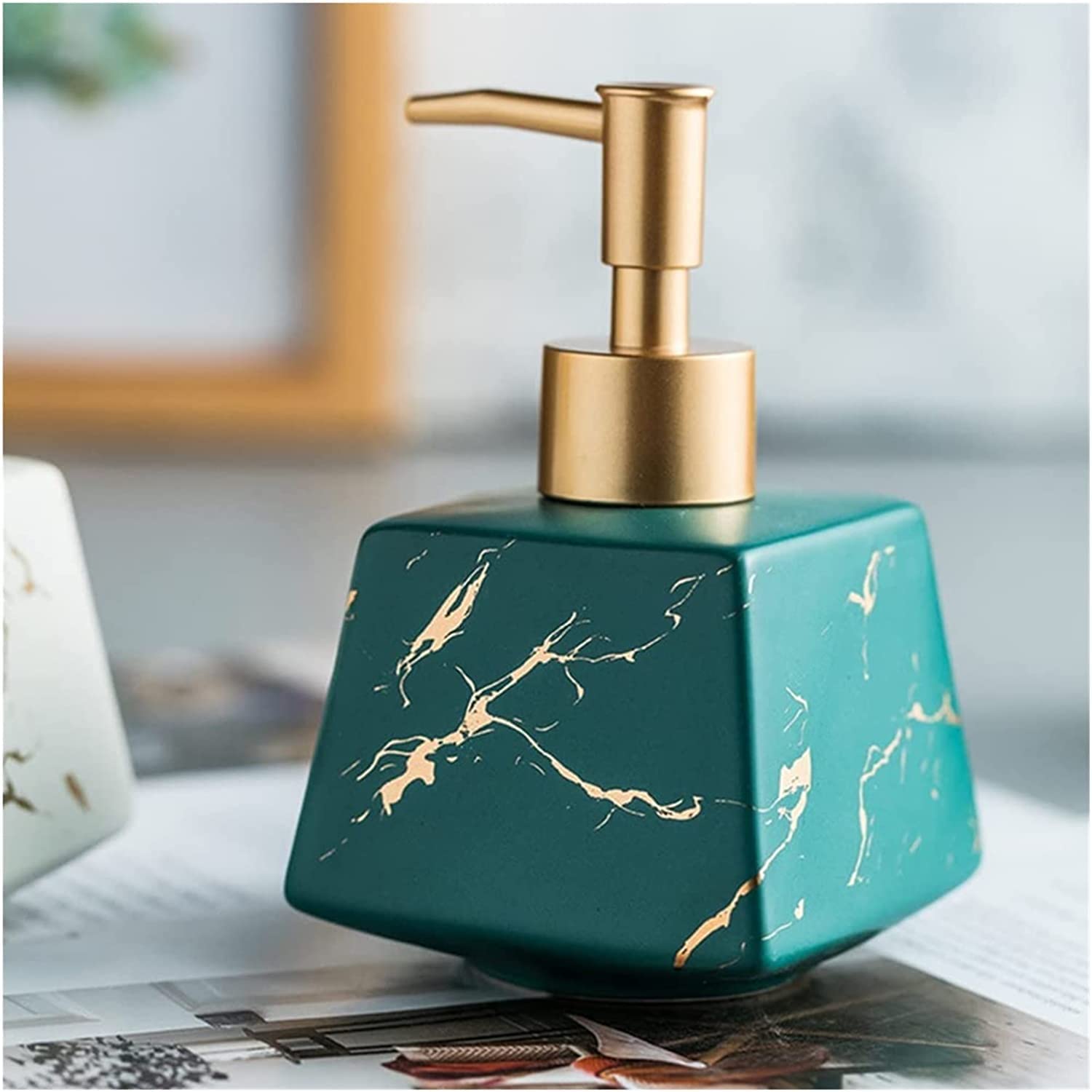 Dozownik mydła, Dozowniki mydła Dozownik 260ml Ceramiczny dozownik, dekoracyjny w płynie