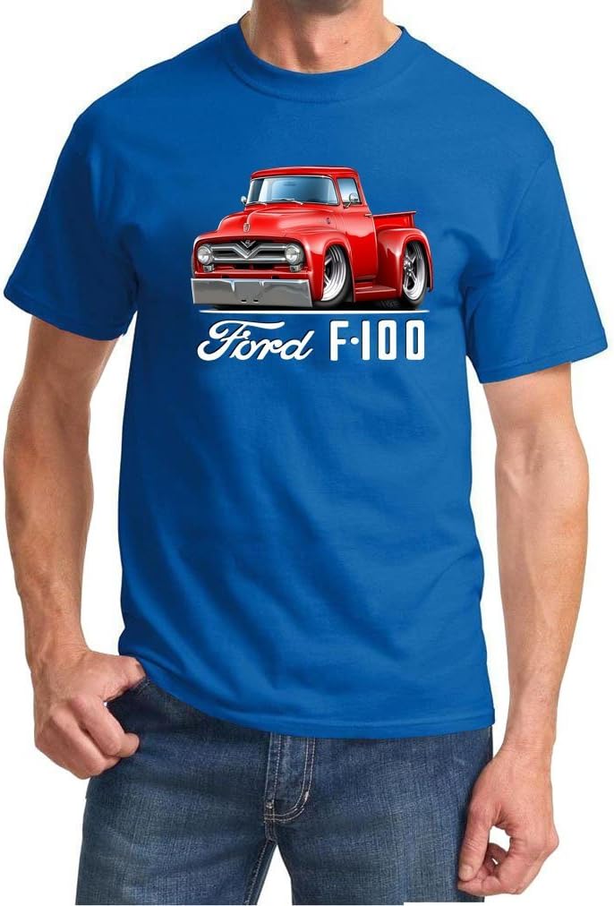 1955 Ford F100 F-100 Pickup Truck Full Color Design Tshirt
