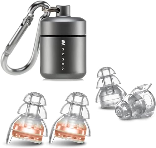 Miniatura 8 de Tapones para los oídos de concierto de alta fidelidad, tapones para los oídos reutilizables para músicos, tecnología de filtro avanzada de 24 dB,