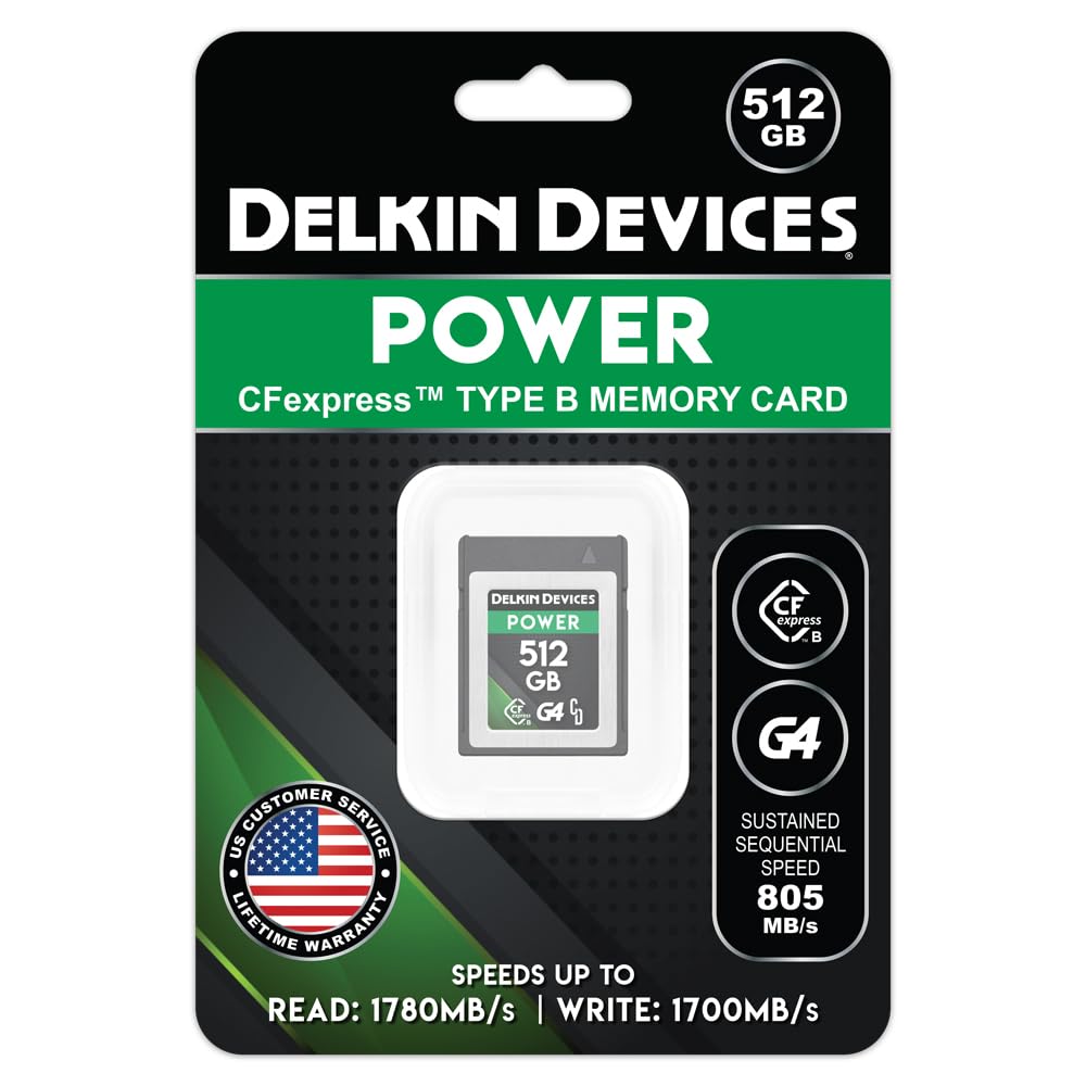 CFexpress Type-B POWER メモリーカード 512GB Delkin Devices 512GB POWER 4.0 CFexpress Type B Memory DCFX4P512