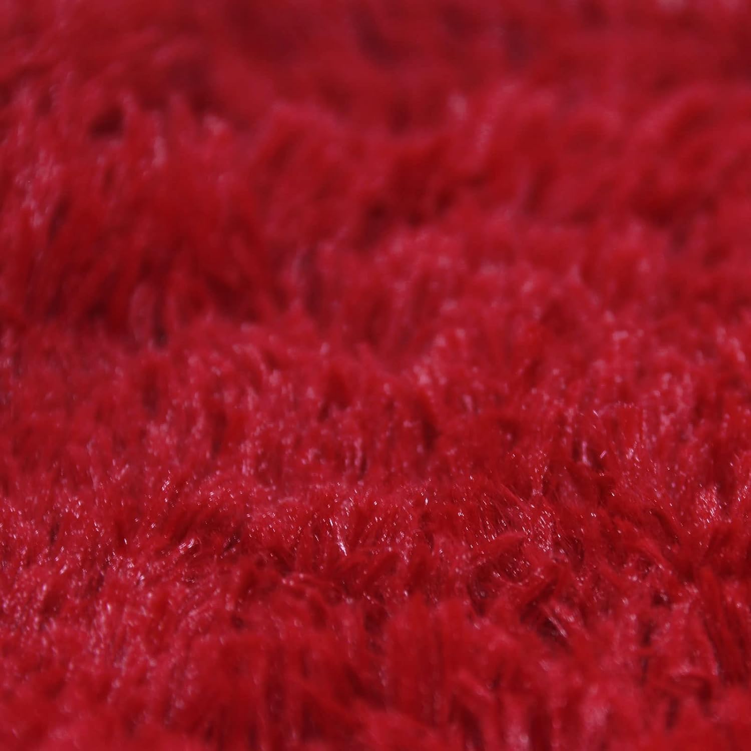 BBiggood Red Throw Pillow Covers, Pack of 2 Christmas Pillow Covers Decorative Pillows for Couch, Luxury Soft Faux Fur Throw Pillow Covers Decor Fluffy Pillows for Bedroom Bed, 16 x 16 Inch - Image 4