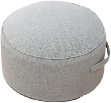 Zafu Zabuton, Seiza, Slow Rising, Floor Cushion, Comfortable Sitting, Yoga, Simple, Breathable, Round Shape, Diameter 15.7 x Height 7.9 inches 40 x 20 cm, Cushion Cover Included, Washable
