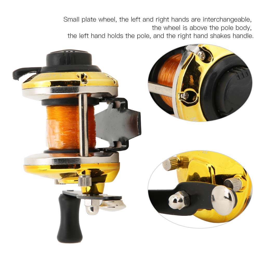 Amazon | Baxnore フィッシング横リール、メタルナイロンベイト