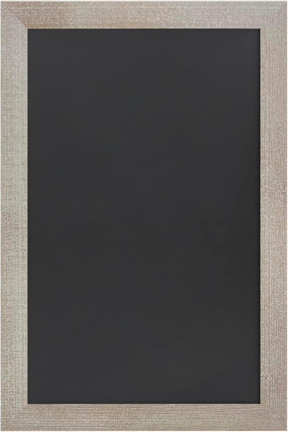 EMMA + OLIVER Burke Wall Hanging Chalkboard with Eraser - Weathered Wooden Frame - Magnetic Drawing Surface - 20"x30" - Vertical or Horizontal Hanging