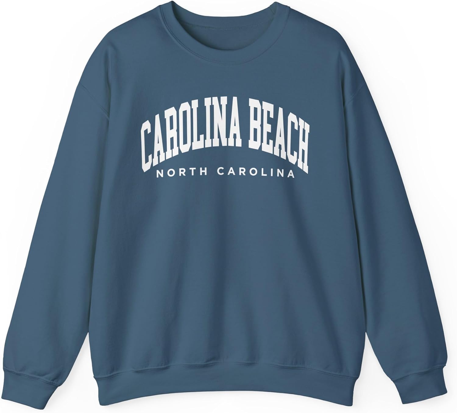 Carolina Beach North Carolina Adult Unisex Crewneck Sweatshirt