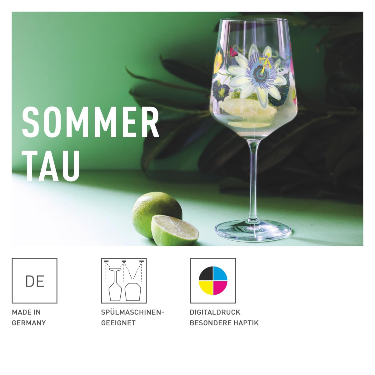 Verre à Apéritif RITZENHOFF Olaf Hajek – Cristal 544 Ml – Collection Été – Coffret Cadeau – Fabriqué En Allemagne