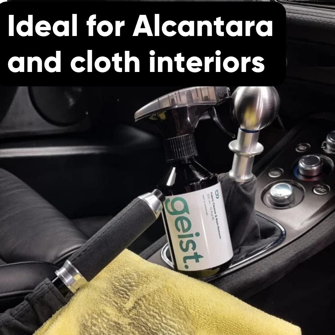 Geist. Set de cuidado de tela y tapicería | Para la limpieza, eliminación de manchas y protección de asientos de automóvil, muebles y alfombras | Hace los textiles resistentes al agua y a las manchas